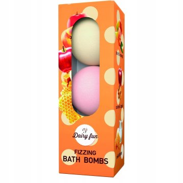Kopalne bombice Dairy Fun Mango, karamela, jabolko, mleko, med, breskev 3 x 100 g