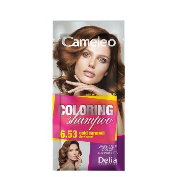 Cameleo barvni šampon št. 6.53 Zlati karamel