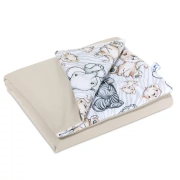 Odeja 55×75 - kapučino - bombaž/žamet PROMOCIJA