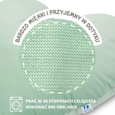 Vzglavnik SRCE svetlo zelene barve
