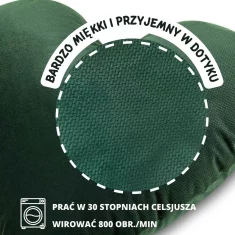 Vzglavnik SRCE temno zelene barve