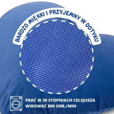 Vzglavnik SRCE temno moder