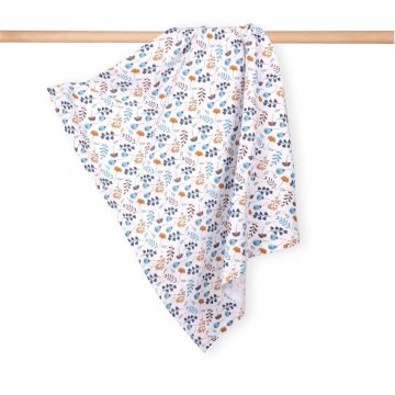 Flanelasta plenica 70×80 - Modri cvet