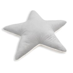 Vzglavnik STAR siv s plišem