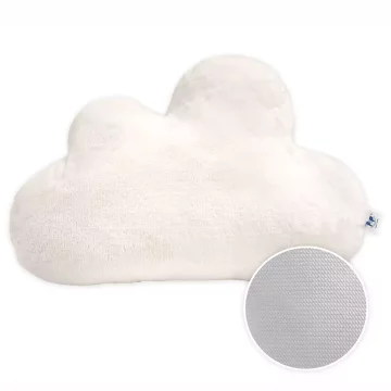 Vzglavnik CLOUD siv s plišem