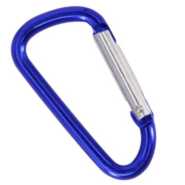 Aluminijasta vponka tipa D 40 mm za ključe in obeske za ključe