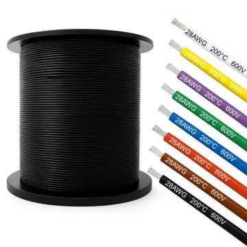 Silikonska žica Amass 28AWG - fleksibilna, izolirana, 8 barv na izbiro, zelena