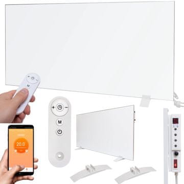 Infrardeči električni grelec IR 900W, daljinski upravljalnik TUYA WIFI, varčevanje z energijo