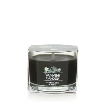Yankee Candle Srebrna žajbelj in bor - - mini dišeča sveča