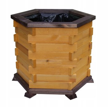 Lesen cvetlični lonček za vrtno cvetje, veliko korito za vrt, D22, 50 cm
