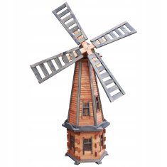 Lesena vrtna vetrnica W78 antracit 170 cm