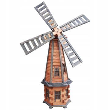 Lesena vrtna vetrnica W78 antracit 170 cm