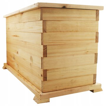 Lesen vrtni lonec, stojalo za rože, korito za rože, surovo, 62 cm