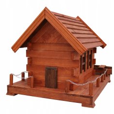 Velik lesen vrtni vodni mlin MW51 z vrtljivim kolesom 70 cm