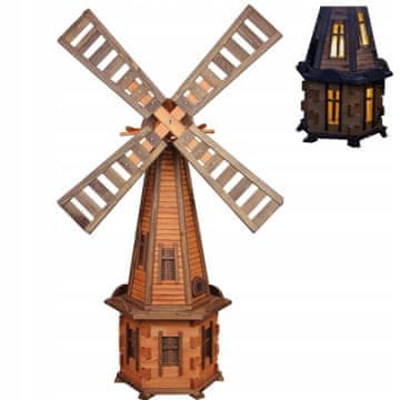 Vrtna vetrnica s solarno LED osvetlitvijo za vrt 170 cm