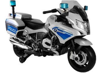 slomart LEAN CARS motor na akumulator BMW R1200 policija, srebrn