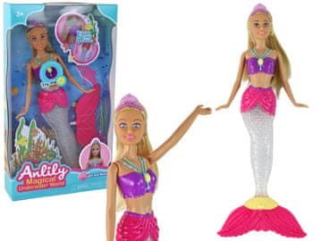 Anlily LEAN TOYS Anlily lutka sirena z lučmi in zvokom