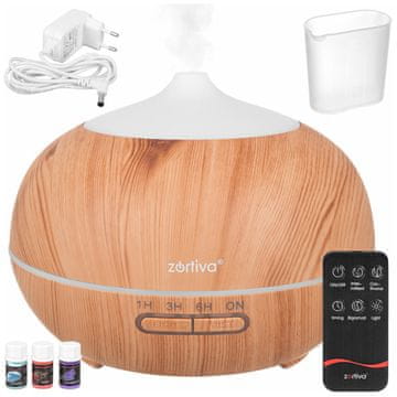 slomart ZORTIVA Aroma difuzor in vlažilnik zraka 400ml, LED, pilot