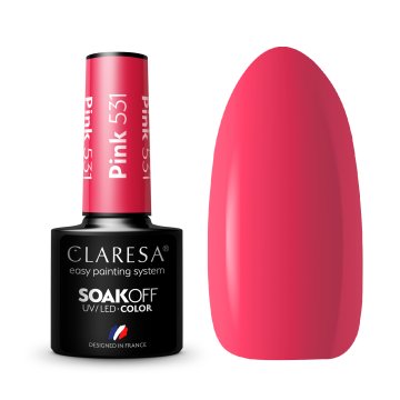 shumee Claresa hibridni lak za nohte roza 531 -5 g