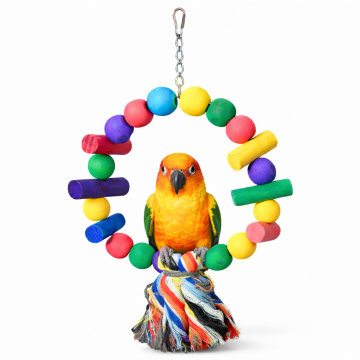 EE Leseni obroč - gugalna igrača za majhne in srednje velike papige