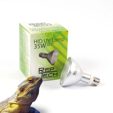 HID metahalogenska 35W UVA UVB grelna žarnica + UVI tester