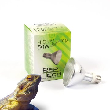 HID metahalogenska 50W UVA UVB grelna žarnica + UVI tester