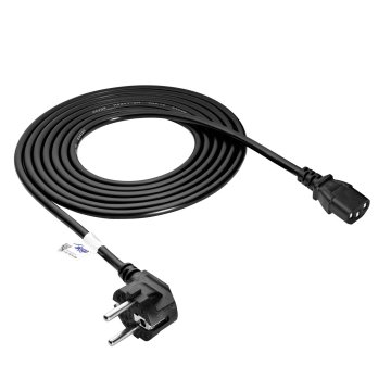 Akyga 3-pinski napajalni kabel za monitor tiskalnika AK-PC-06A IEC C13 - CEE 7/7 3 m