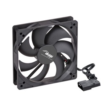 Akyga Ventilator za računalnik AW-12A-BK 120 mm Molex 12V črne barve 1000 vrt/min