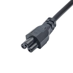 Akyga 3-pinski napajalni kabel za prenosnik AK-NB-08A, deteljica, IEC C5 CEE 7/7, 1 m