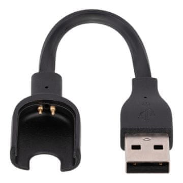 Akyga Polnilnik Xiaomi Mi Band 3 AK-SW-12 ploščat USB kabel 10 cm
