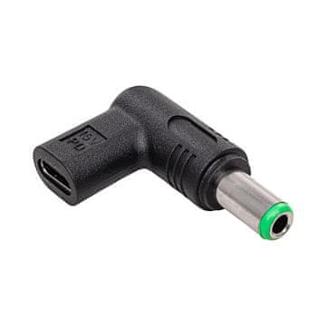 Akyga USB-C / 6,3 x 3,0 mm adapter za prenosnik Toshiba AK-ND-C18 Power Delivery 100W