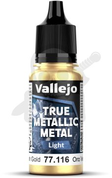 Vallejo VALL-77116 Prava kovinska zelenkasto zlata 18 ml