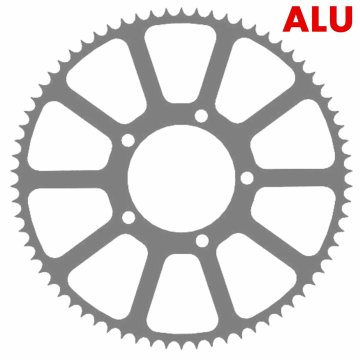 Aluminijasti zobnik Stunt 70t-525 Honda CBR 600F F2 F3 F4 CB CBF 600 650 900RR (1997-2022)