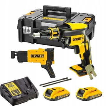 DeWalt DCF620D2K IZVIJAČ ZA SUHO GRADBENE PLOŠČE Z MAGAZINOM 2x2Ah TsTak 18V XR