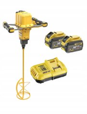 DeWalt DCD240X2 ZMOGLJIV MEŠALNIK s 160 mm PROPELERJEM FLEXVOLT 2x9Ah 54V XR FLEX