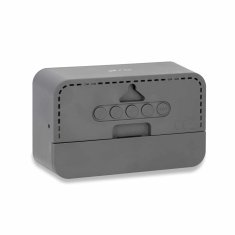 ADE elektronska ura s koledarjem in termometrom, 10,5 x 6,5 x 4 cm, siva