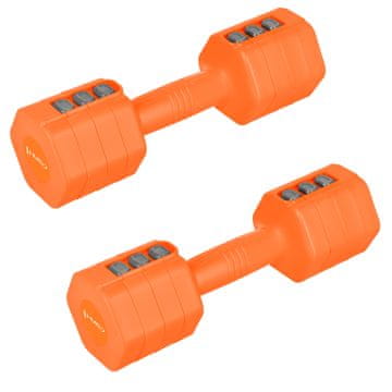 HMS HL03 NASTAVLJIVE DUMBICE ORANŽNE 2 x 2,5 KG