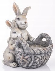 pokrov figurice zajčka košara 38 cm velikonočni zajček cvetlični lonček košara