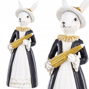 VELIKONOČNA FIGURICA GOSP. ZAJČKA ZAJČEK model XL črni zajček