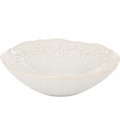 Skleda za solato, kremna porcelanasta skleda, 13 cm