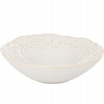 Skleda za solato, kremna porcelanasta skleda, 13 cm
