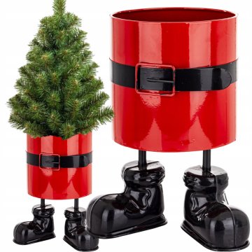 Pokrov za cvetlični lonec, božična figurica Božička, stojalo za božično drevo 26 cm