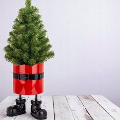 Pokrov za cvetlični lonec, božična figurica Božička, stojalo za božično drevo 26 cm