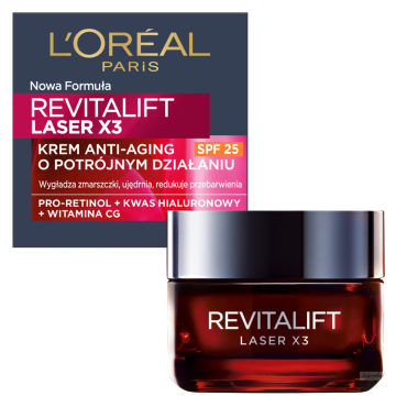 456215 L'Oréal Revitalift Laser dnevna krema proti gubam s pro-retinolom SPF25