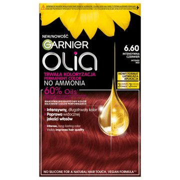 576925 Garnier Olia permanentna barva za lase 6.6 intenzivno rdeča