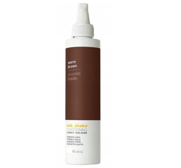 Milk Shake Balzam za lase Direct Castano Caldo toplo rjava barva 100 ml