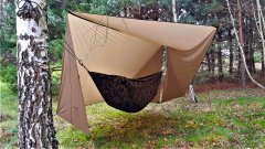BUSHMEN ULTRA ponjava 4×3 - temno olivna ULTRALIGHT najlonska 20D ripstop kampirna ponjava