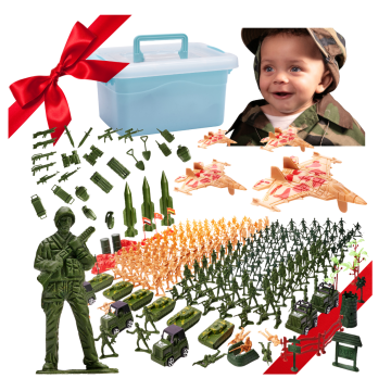 Osnovna vojska Vojaški vojaki Tanki Letala Plastične figure 307 Elementov