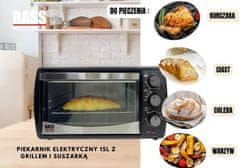 Bass Polska 15-litrska električna pečica