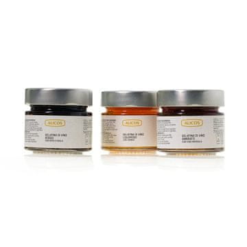 Set - želeji rdečega vina Nero d'Avola, Ambrato, Zibbibo 3x 100 g